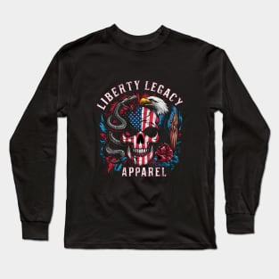 Liberty Legacy Skull & Snake with Eagle Long Sleeve T-Shirt